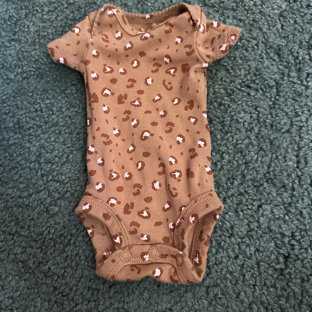 Newborn cheetah onesie
